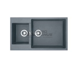 FABIANO Кухонная мойка Quadro 86x50x15 Titanium (8221.301.0024)